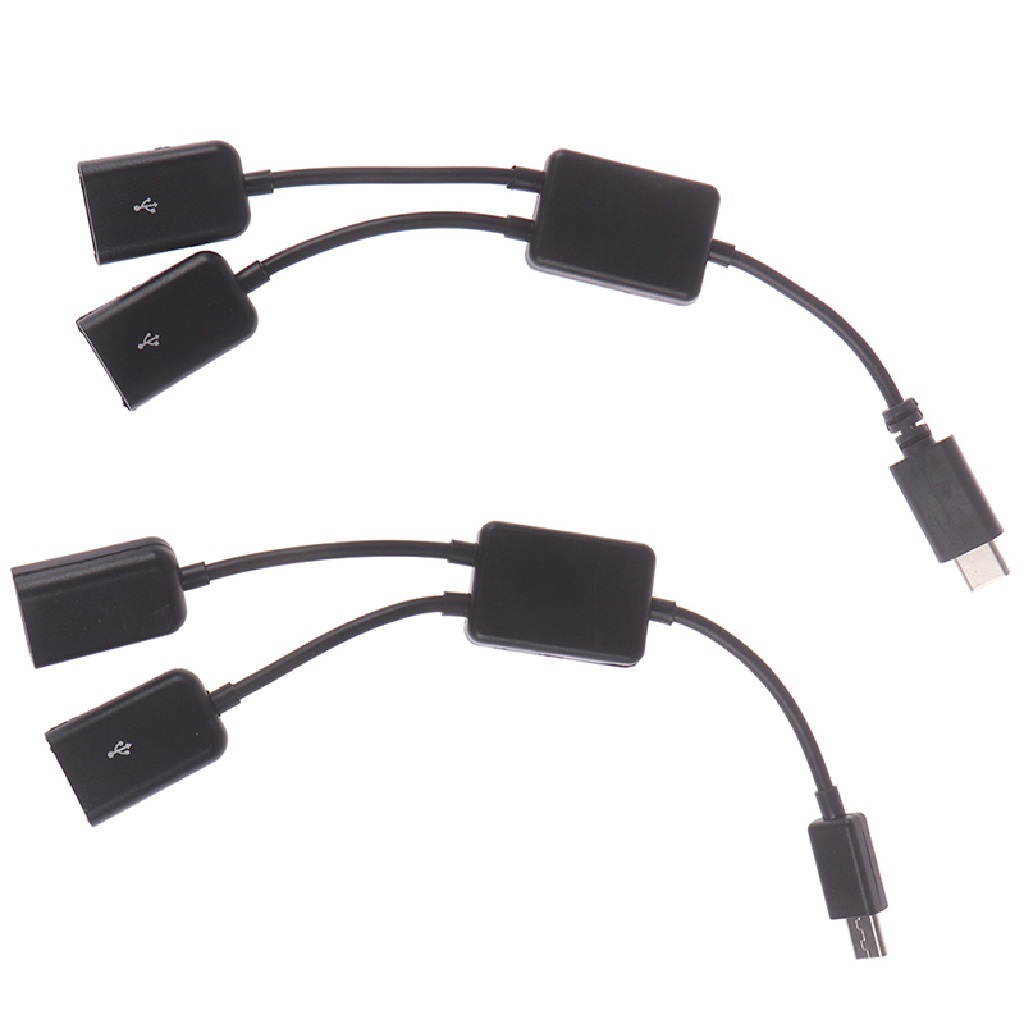 Bộ chia cổng Micro usb / Type C sang 2 otg (1 cái)