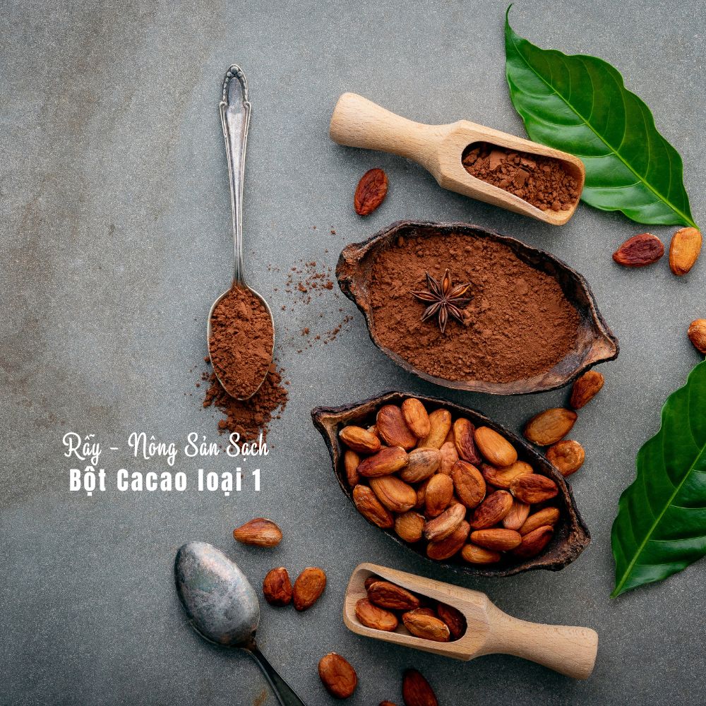 [500gram] BỘT CACAO ĐAKLAK nguyên chất 100% loại cao cấp