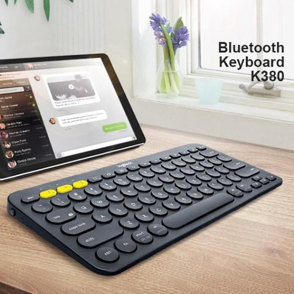Bàn Phím Bluetooth Logitech K380 | K380s - giảm ồn, gọn nhẹ, đa thiết bị, Mac/ PC - Bảo Hành 12 Tháng