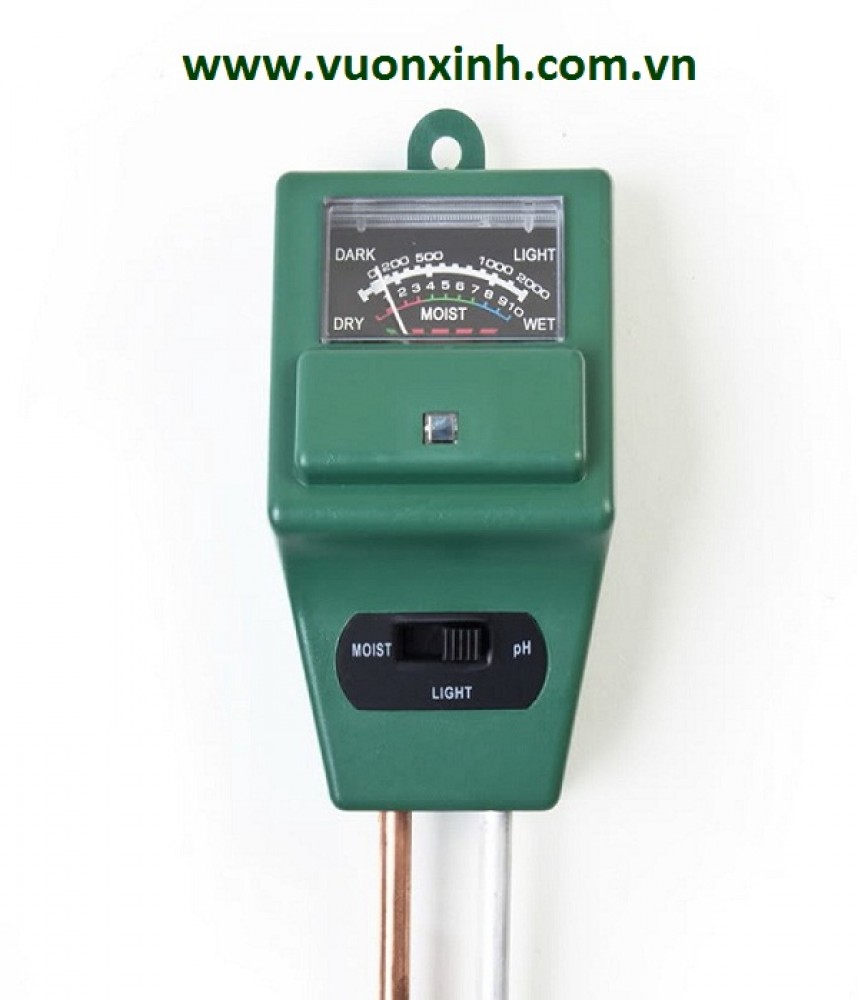 [Flash Sale] Máy đo, dụng cụ đo độ PH đất 3 trong 1 (độ ẩm ánh sáng, máu xanh)