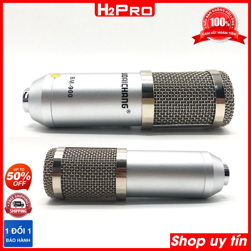 Mic Thu Âm Woaichang Bm900 Cao Cấp, Micro Livestream BM900 Chuyên Dụng Cho Dòng Sound Card K10, K300, H9, V8-H2Pro Tech