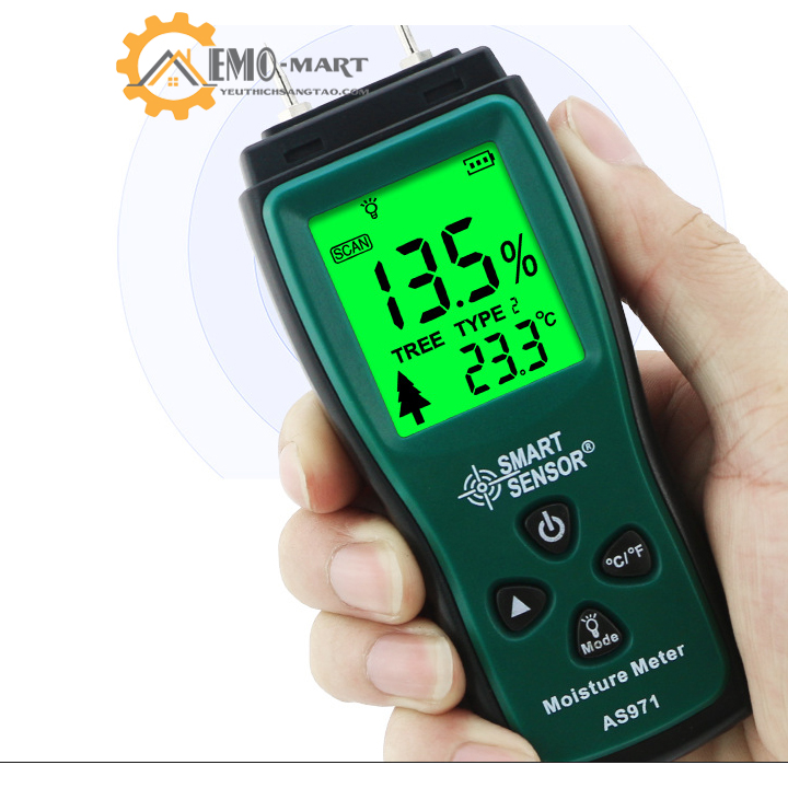 [FreeshipMAX] Máy đo độ ẩm gỗ Smart sensor AS971