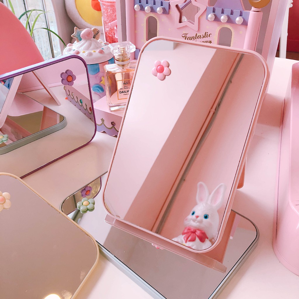 Gương Soi Để Bàn Ipad Gấp Gọn Ulzzang Style
