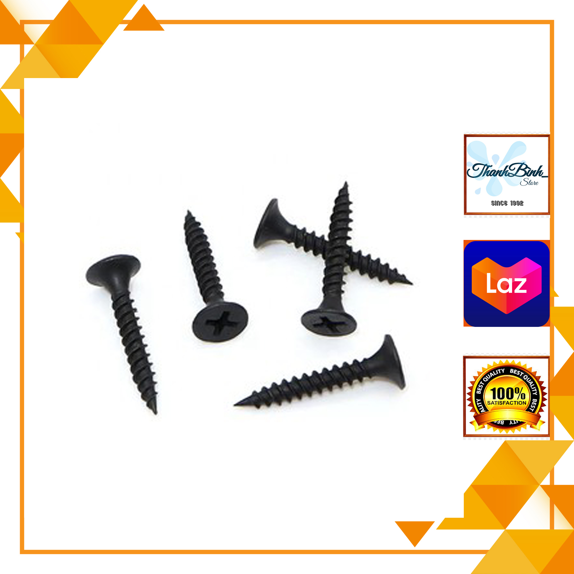 < 100 GRAM > VÍT ĐEN BẮT GỖ CÁC KÍCH CỠ