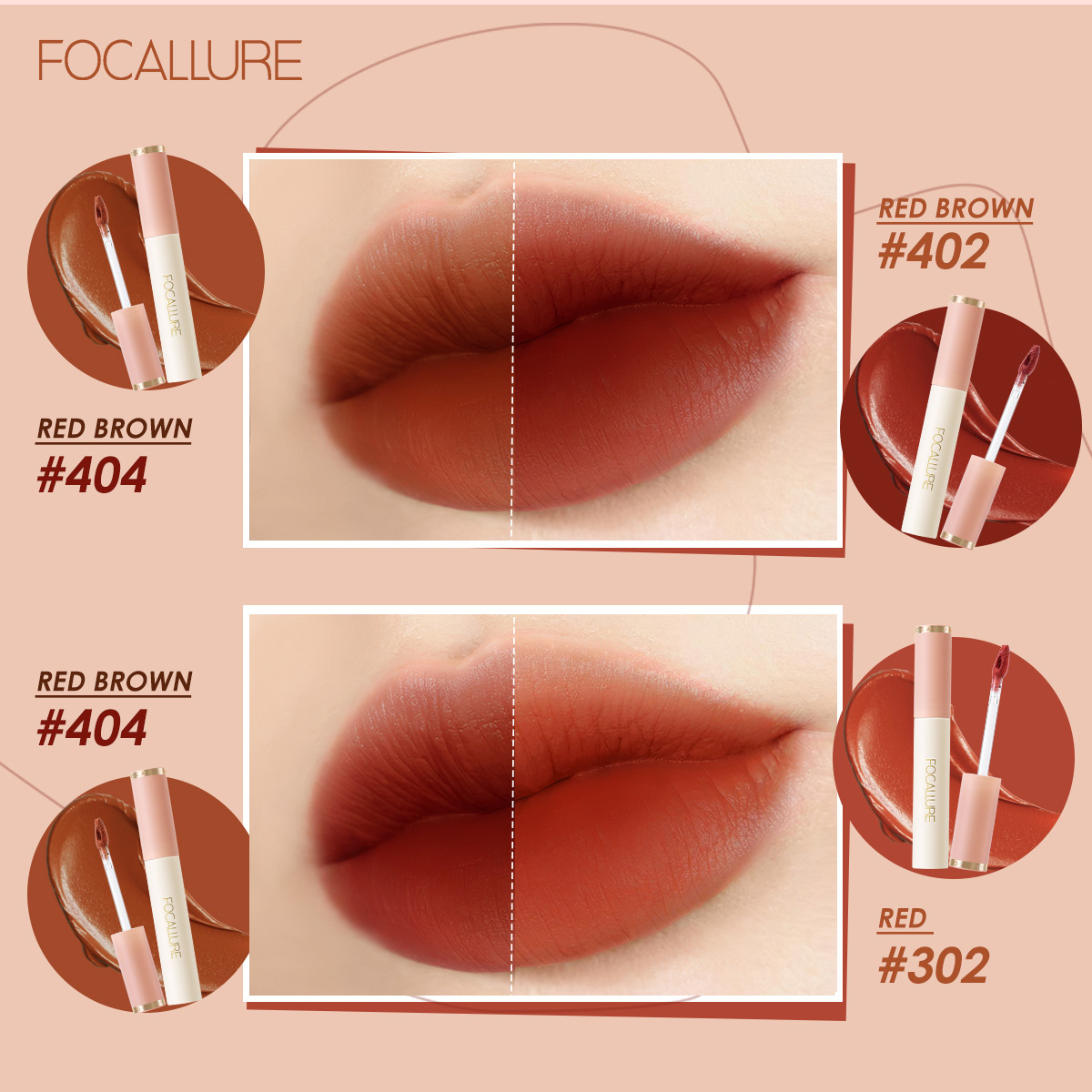FOCALLURE Son kem lì mềm mịn và dễ tán