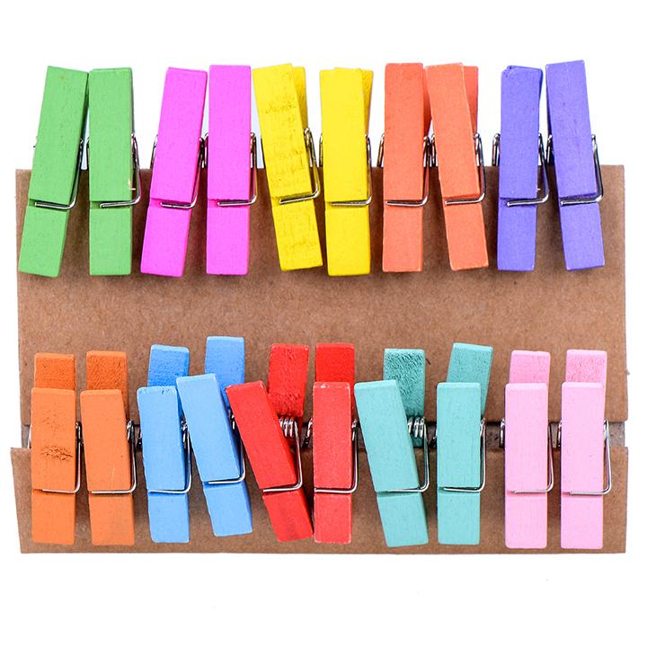 Sỉ túi 50 kẹp gỗ treo ảnh TẶNG 5m dây cói dây gai treo ảnh, kẹp ảnh nghệ thuật trang trí nhà cửa
