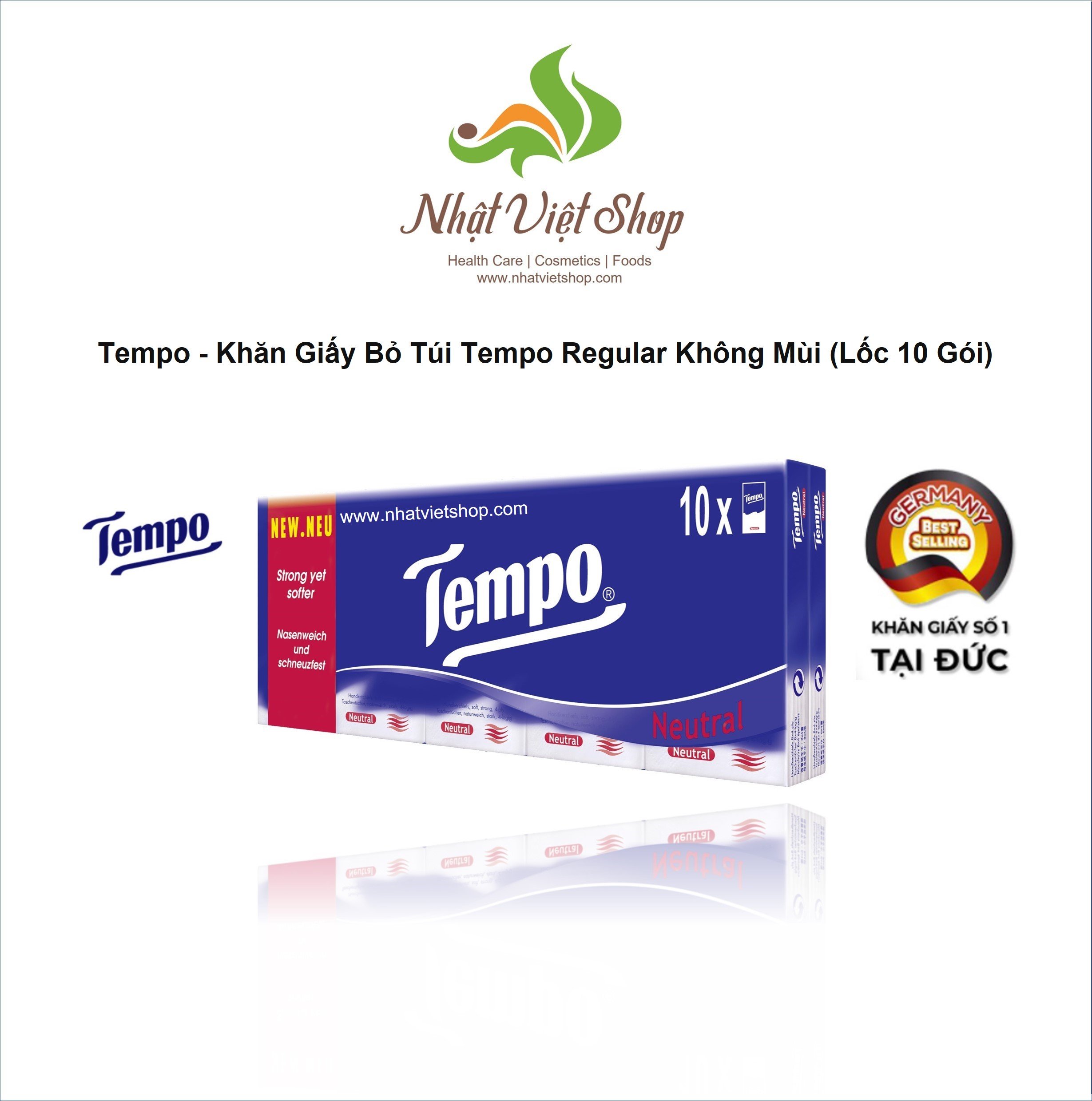 Combo 3 Lốc Khăn Giấy Bỏ Túi Tempo Regular Cao Cấp (10 gói)