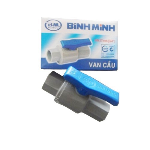 [HCM]VAN KHÓA NƯỚC BÌNH MINH PVC 21 27 34