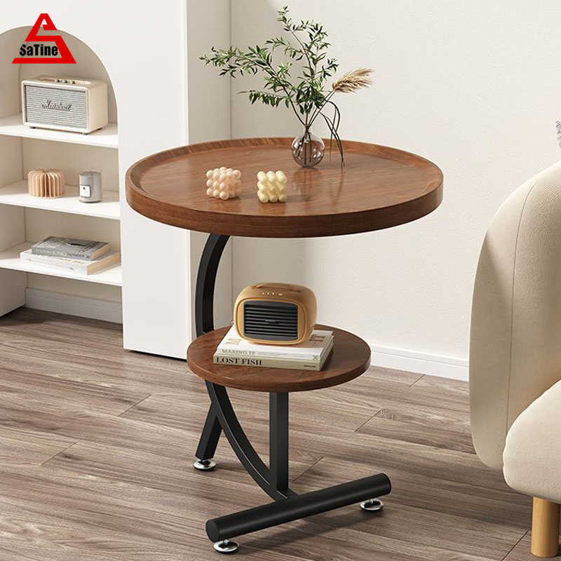 Small table next to the sofa, living room home small coffee table, mini balcony, small round table, simple corner table, bedroom bedside table