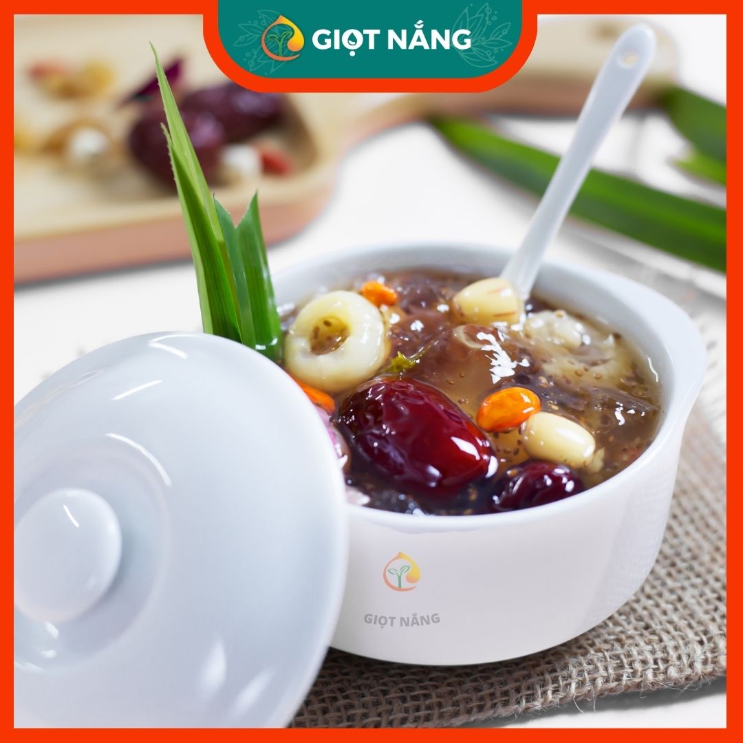 Set nguyên liệu nấu chè dưỡng nhan tuyết yến 25 30 chén đồ ăn healthy làm đẹp giảm cân từ Nông Sản Sạch Giọt Nắng