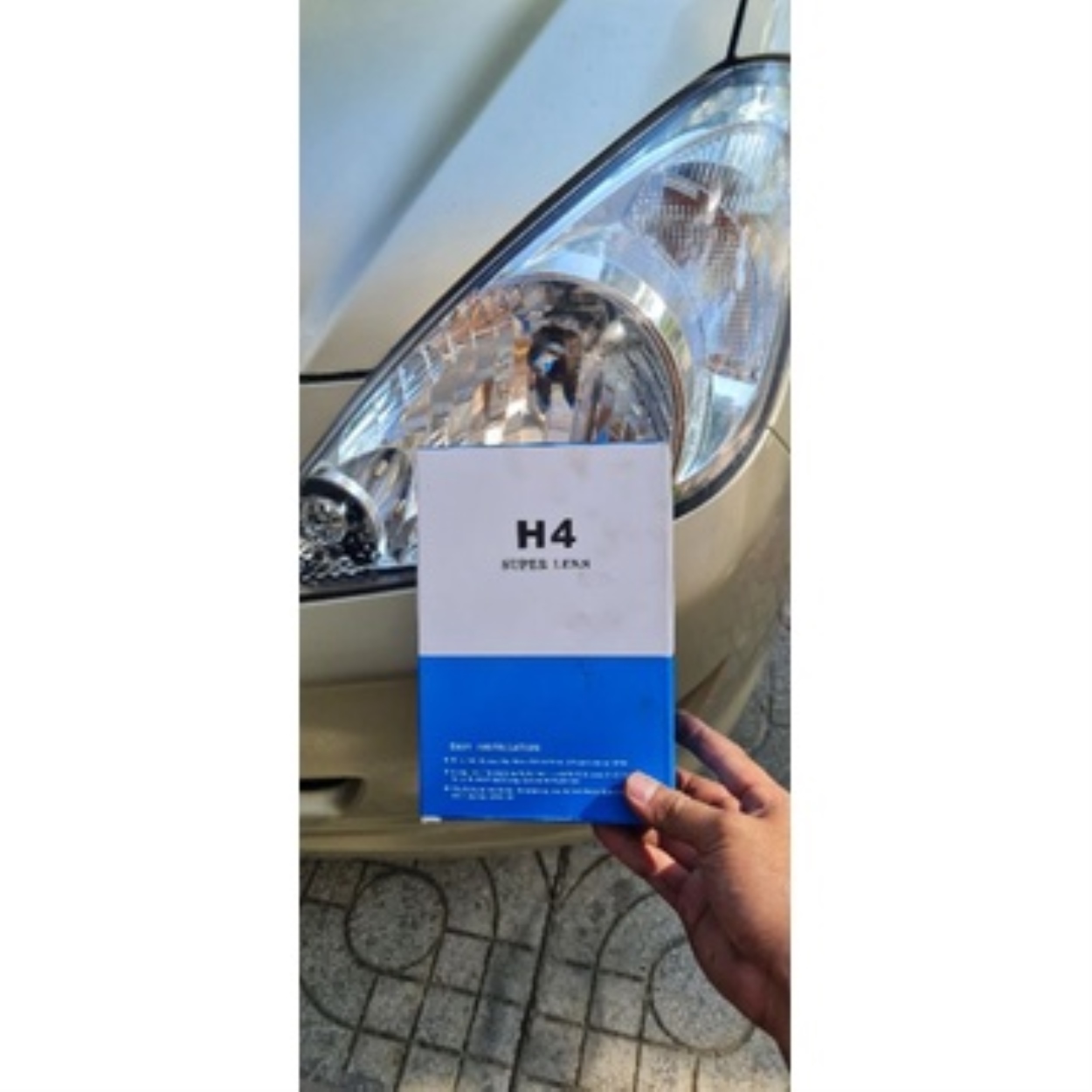 Bi LED mini T2 Pro chân H4 2022 Lens tím