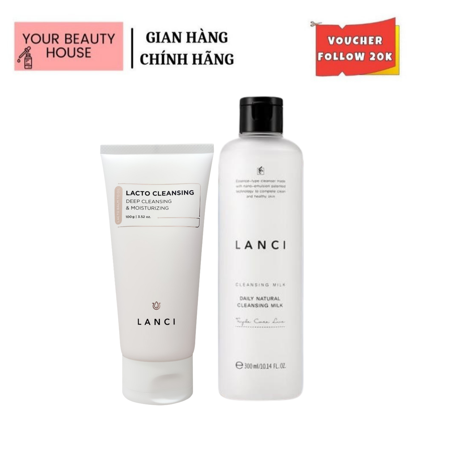 Tẩy Trang Lanci Daily Natural Cleansing Milk Hàn Quốc