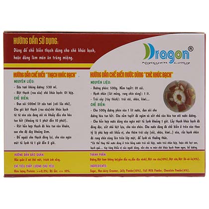 [HCM]Bột Khúc Bạch Sữa Dragon