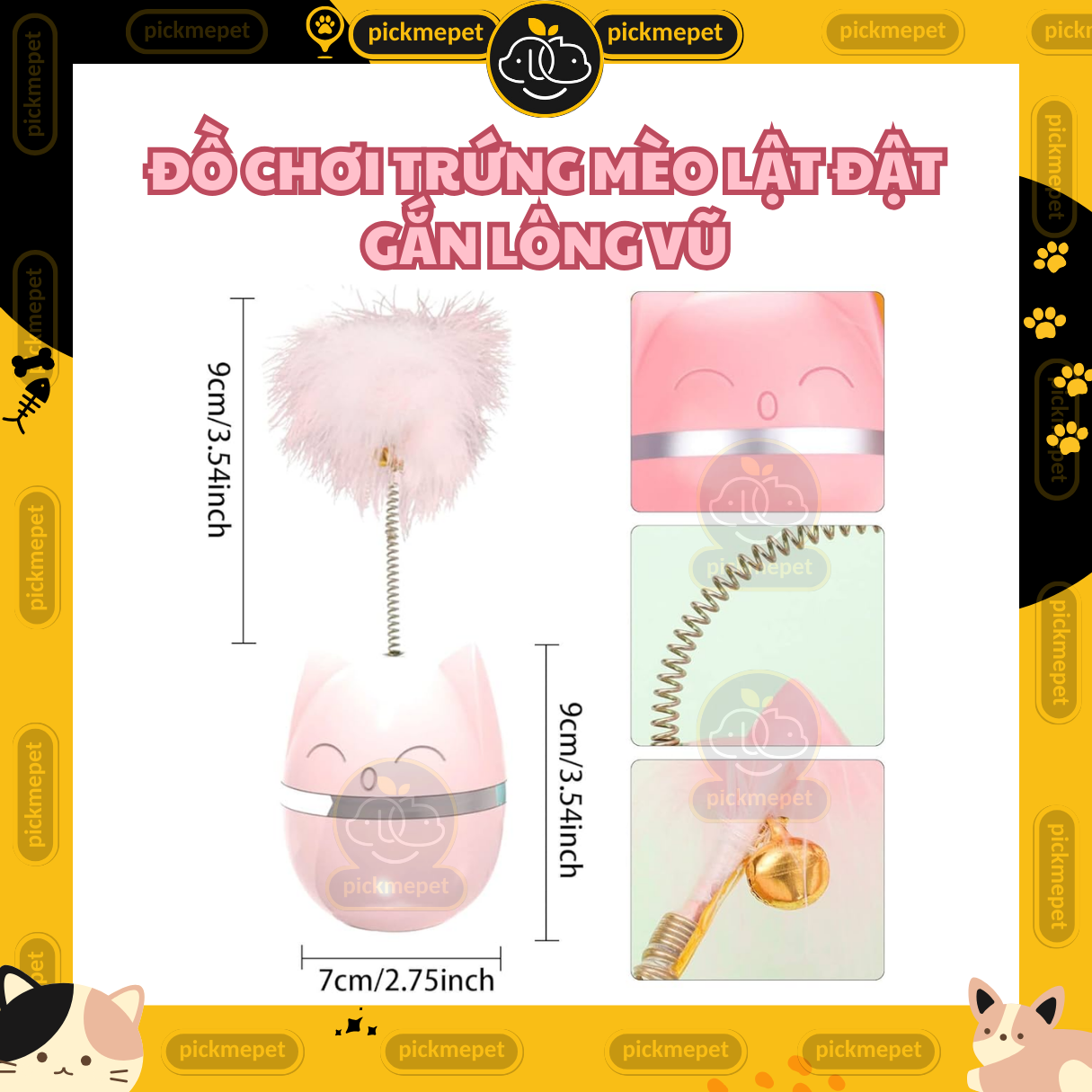 Egg Toy with Feathers for Pets