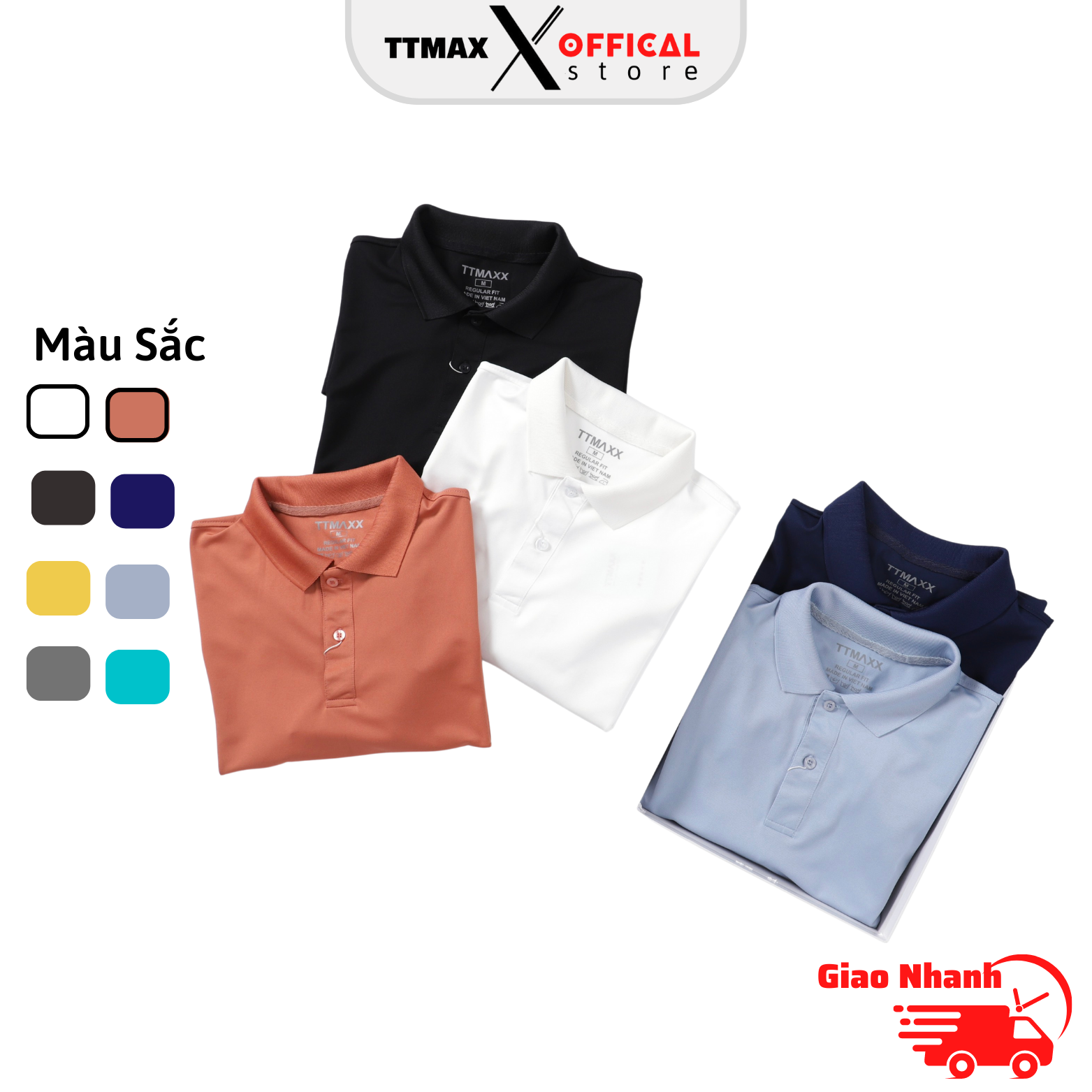 Áo Thun Nam Vải Cá Sấu Gai Mềm Mịn Mát