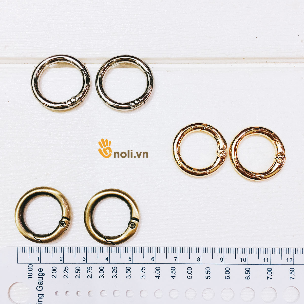 Khoen tròn mở 25mm (1 cái)