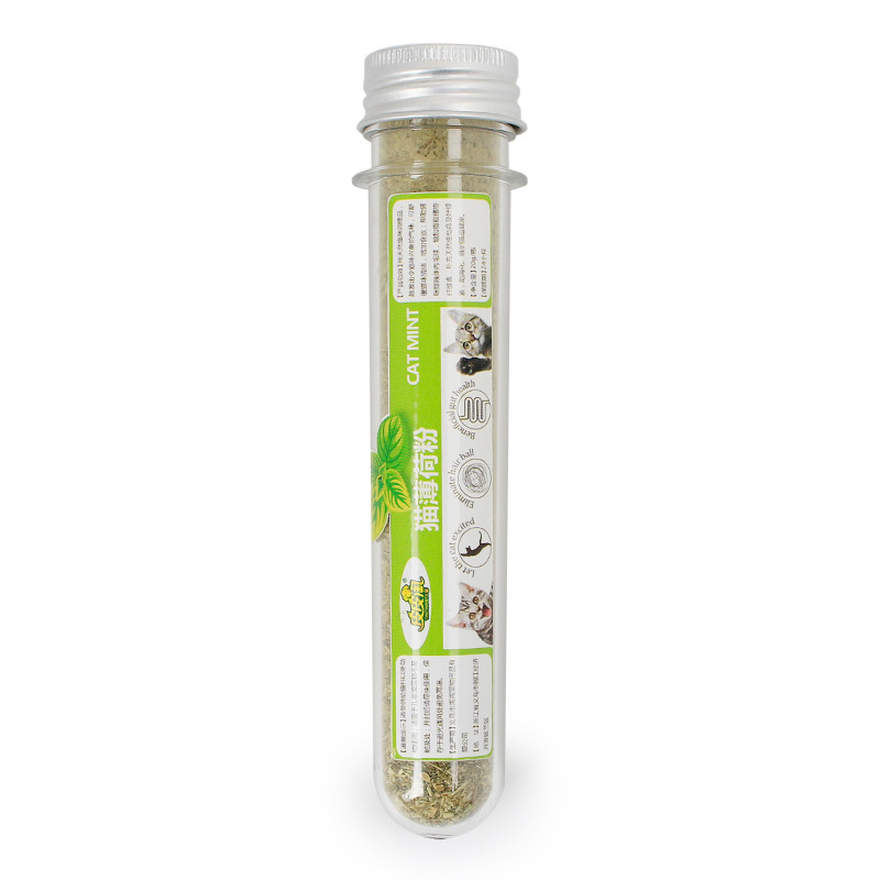 Cỏ mèo Catnip, CỎ BẠC HÀ SMALL LEOPARD CHO MÈO (45ml)