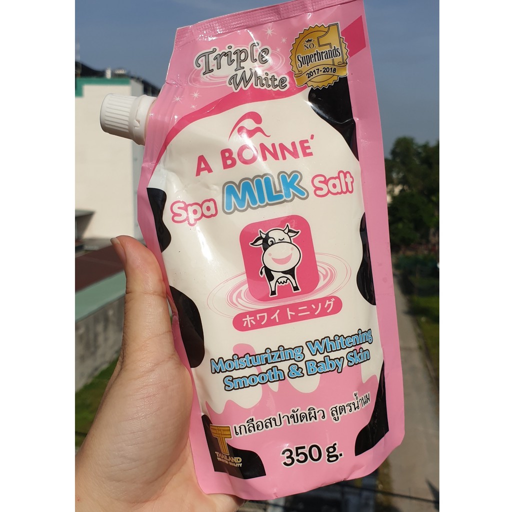 Muối Bò Tắm Trắng Tẩy Tế Bào Chết