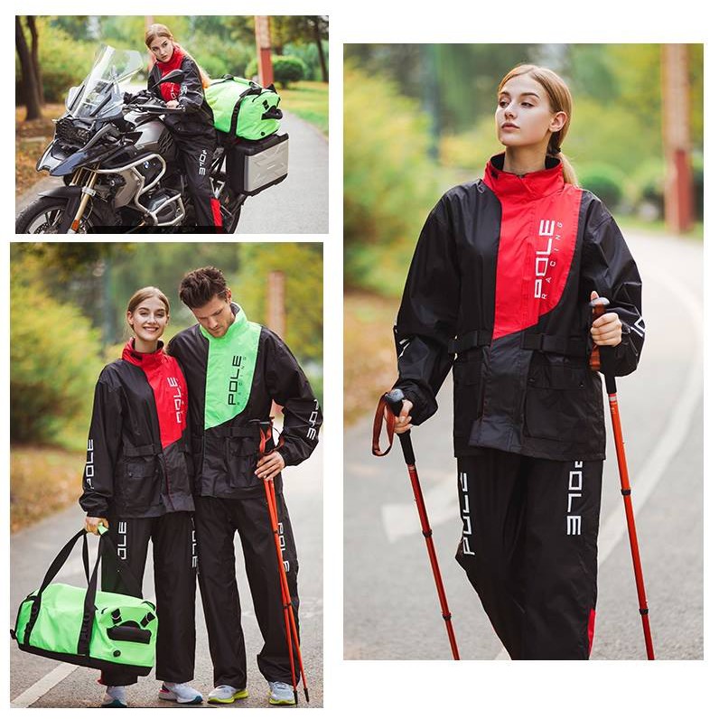 Áo Mưa Bộ 2 Lớp Chống Thấm Cao Cấp POLE RACING