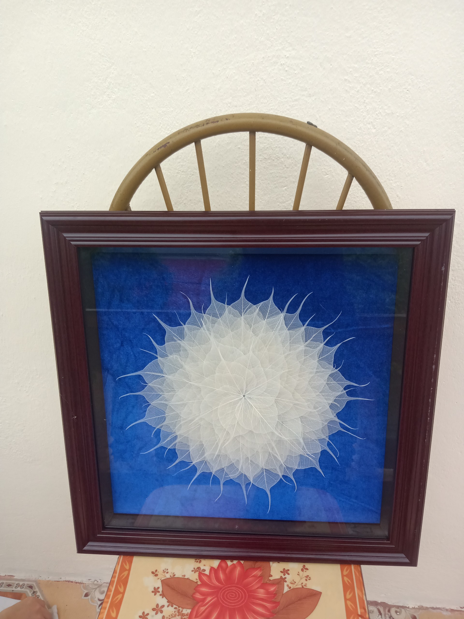 Tranh xếp lá bồ đề kt 50x50cm