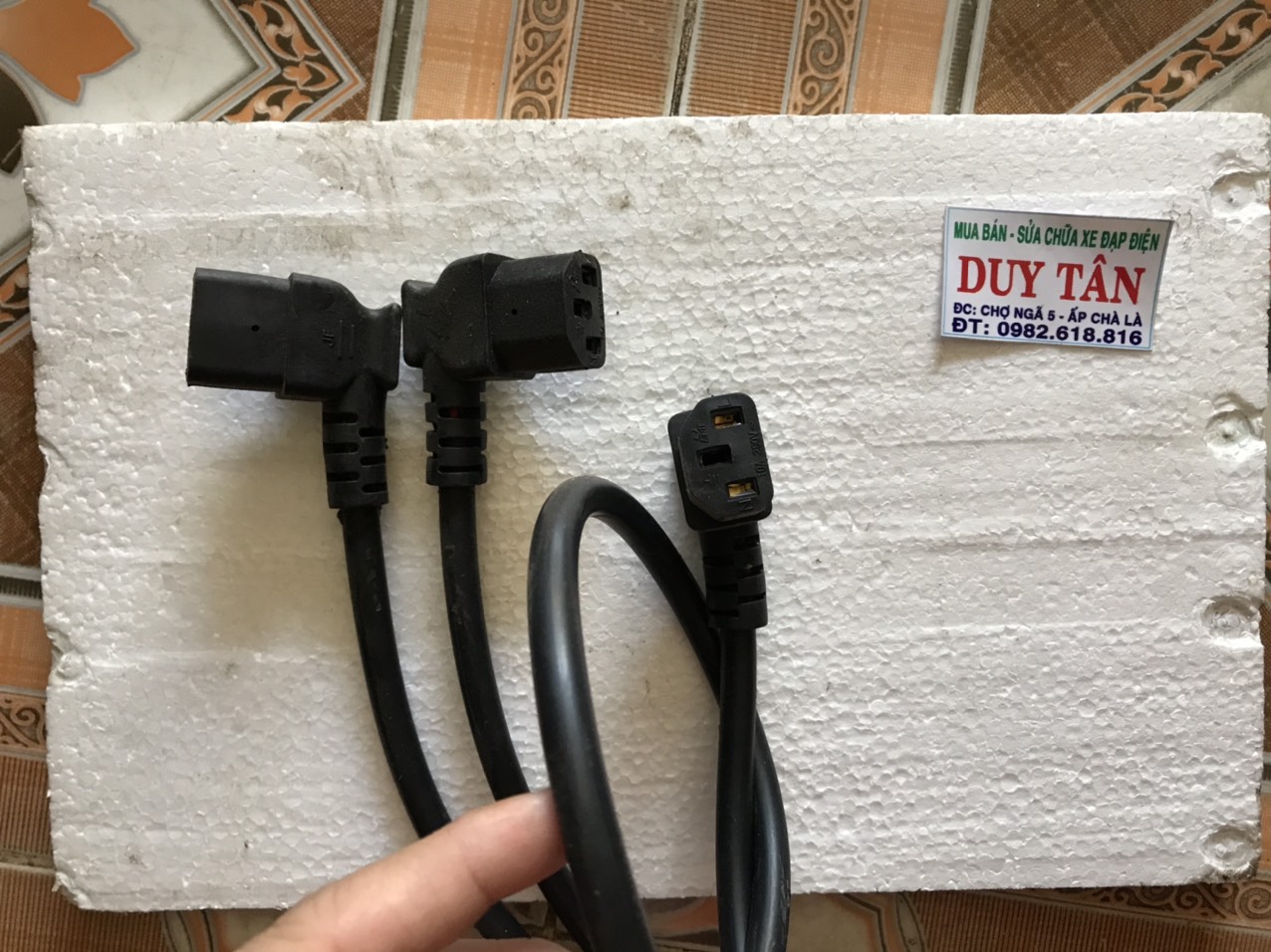 dây nguồn bình xe đạp điện
