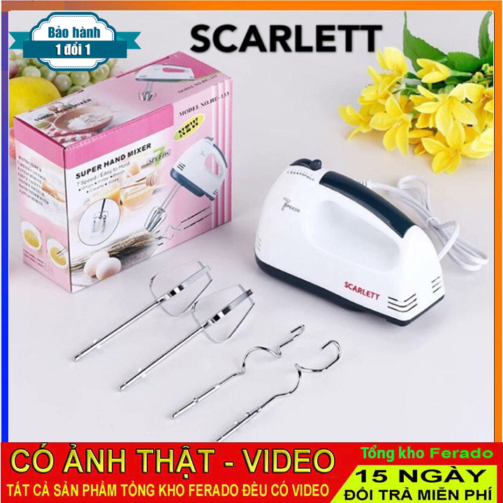 Máy Đánh Trứng Cầm Tay 7 Cấp Tốc Độ Scarlett