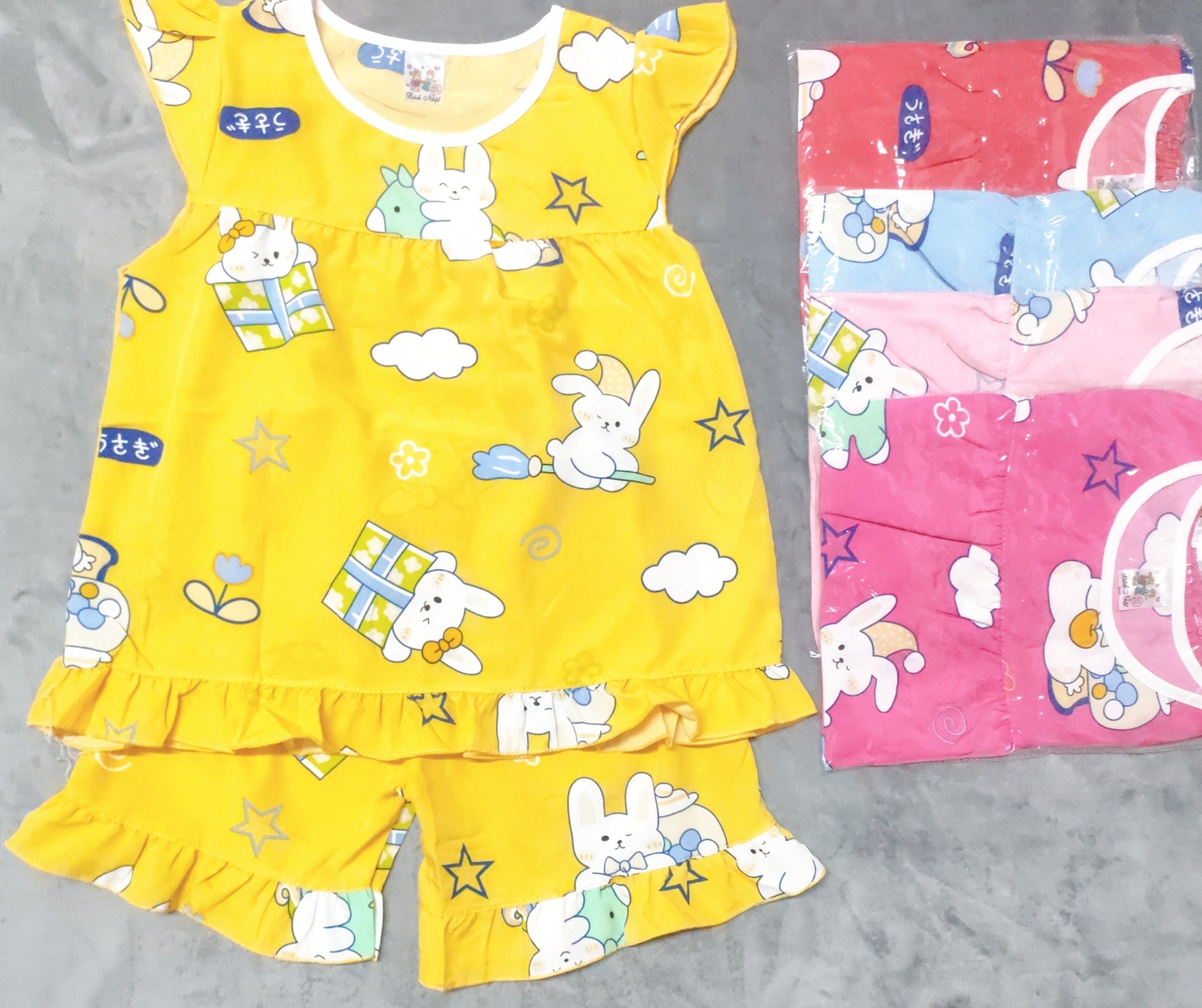 Combo 4 Bộ Lụa Dây Bé (18-22kg) ( 4 bộ 4 màu khác nhau)