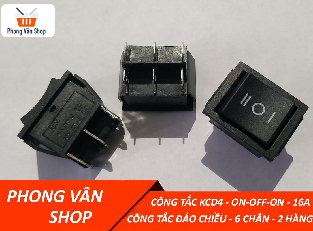 5 Công tắc KCD4 - 3 trạng thái - ON-OFF-ON-16A-Công tắc đảo chiều