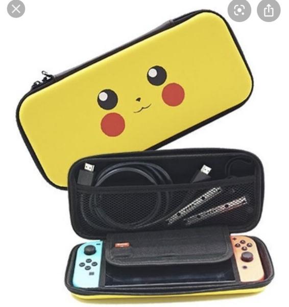 bao đựng túi đựng nintendo switch mẫu pikachu vàng