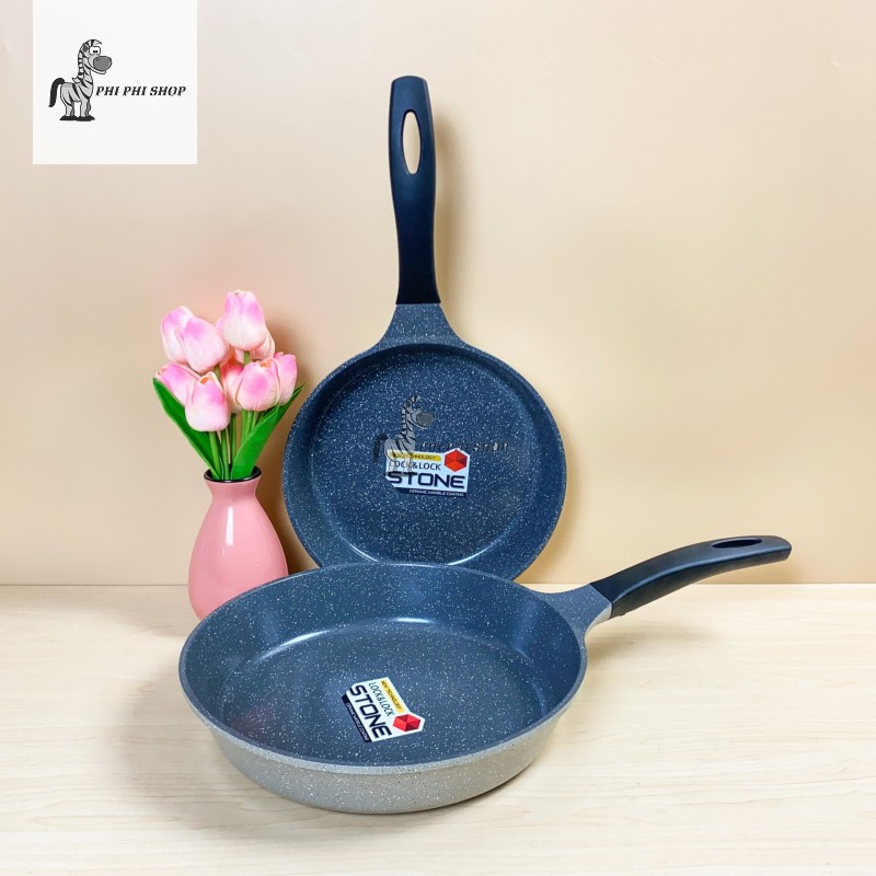 [HCM]Chảo chống dính Lock&Lock dòng Stone 7 lớp các size