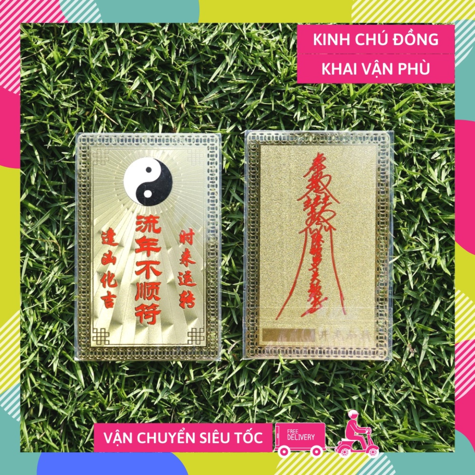 Kim bài Khai Vận Phù khai trương thăng quan khởi nghiệp