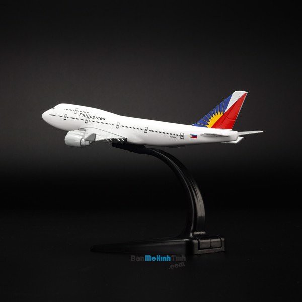 [HCM]Mô hình máy bay Philippines Airlines Boeing B747 16cm Everfly