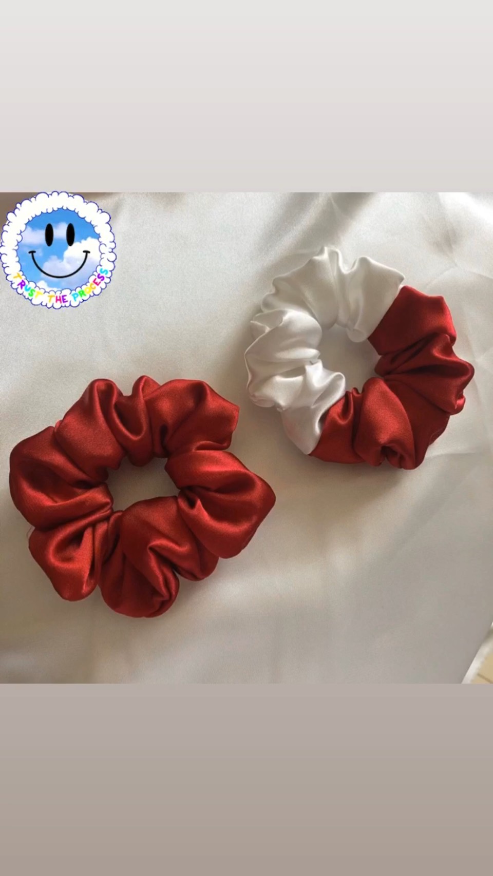 [HCM]COMBO 5 SCRUNCHIES PHI BÓNG PHỐI TRẮNG CAO CẤP LIMITED