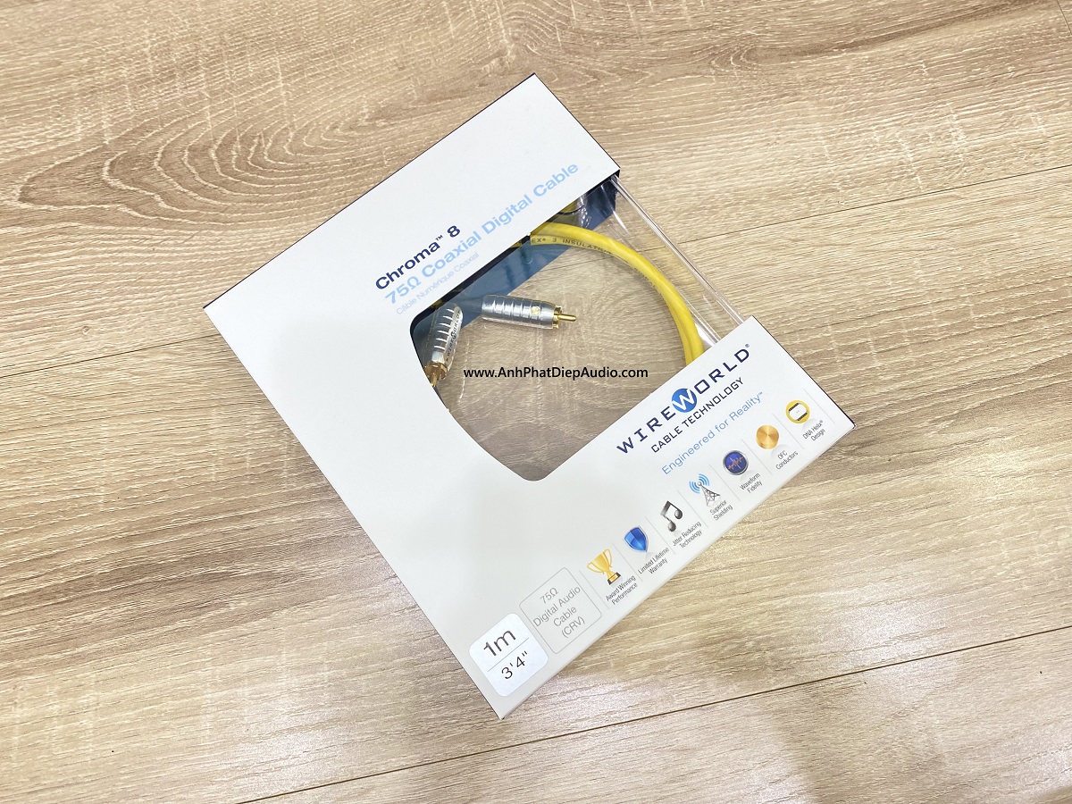 Dây tín hiệu WIREWORLD Chroma 8 Coaxial Digital Audio 1M