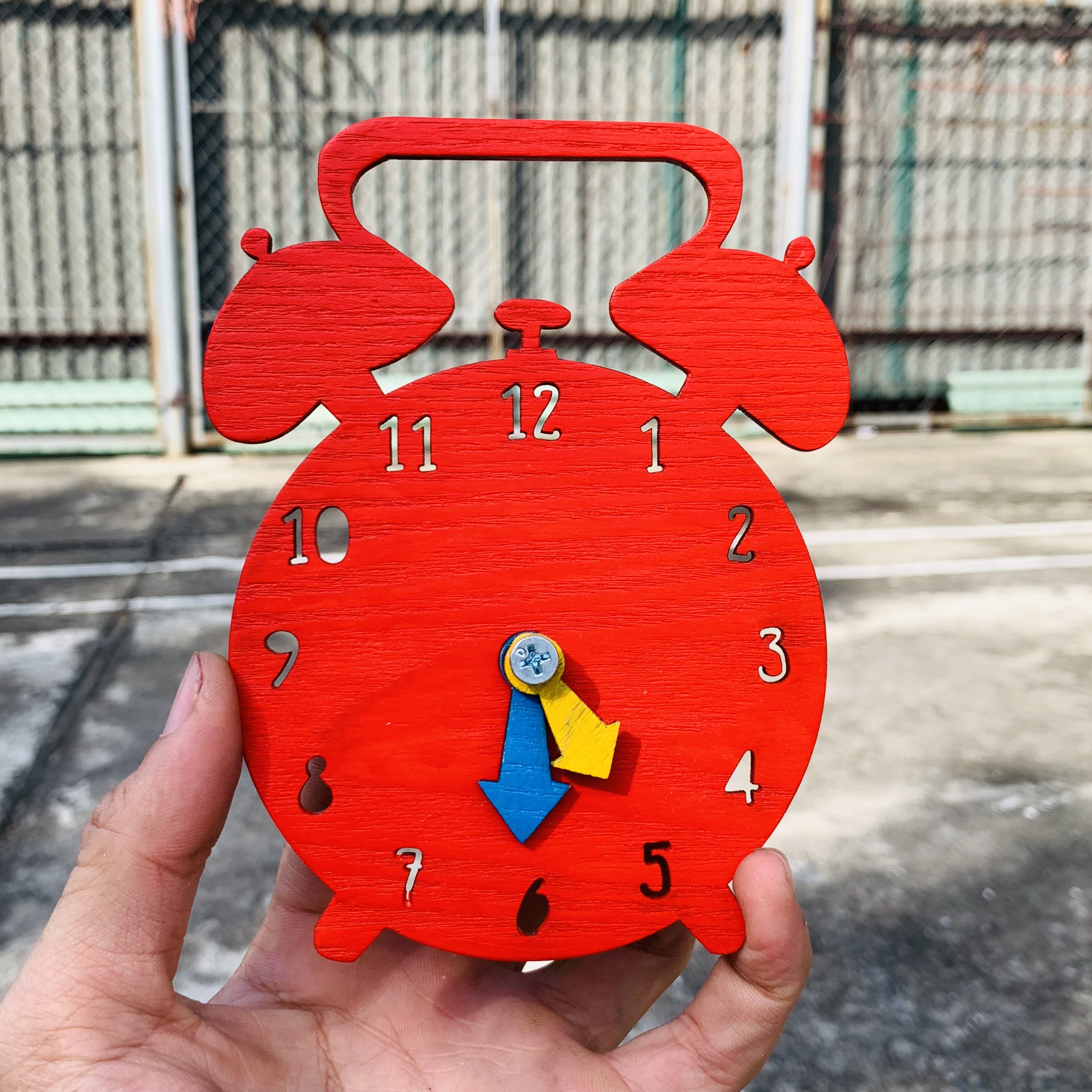 Đồ Chơi Trẻ Em Phụ Kiện Làm Bảng Bận Rộn Busy Board Bằng Gỗ Đồng Hồ Quả Lắc