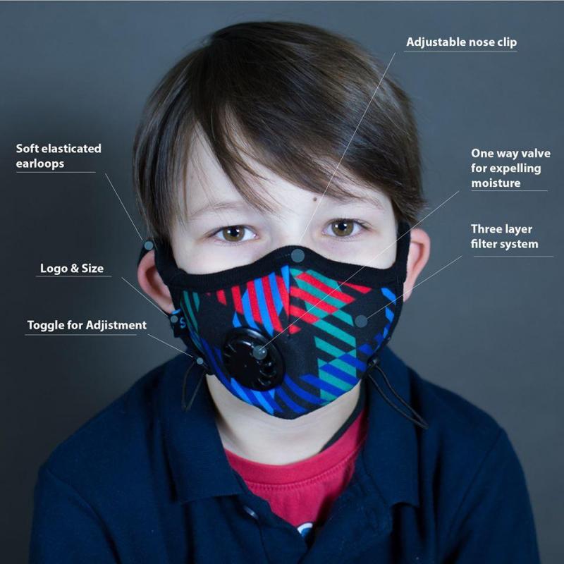 Khẩu trang Cambridge Mask Pro N99 cho trẻ từ 5 đến 10 tuổi Chống Bụi siêu mịn PM2.5 Ô nhiễm không khí nhập khẩu