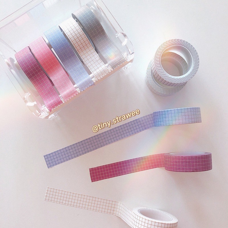 Cuộn grid washi tape 10m