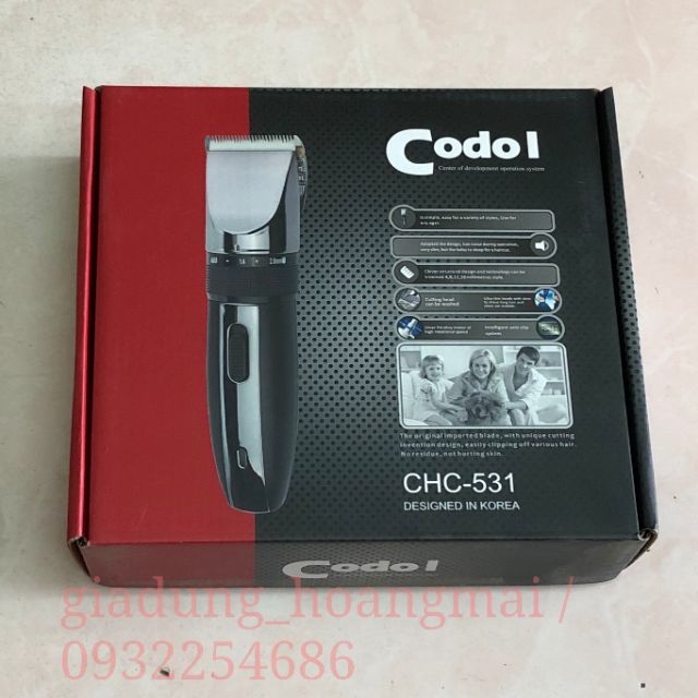 TÔNG ĐƠ CẮT TÓC CODOL CHC 531 CHUYÊN NGHIỆP