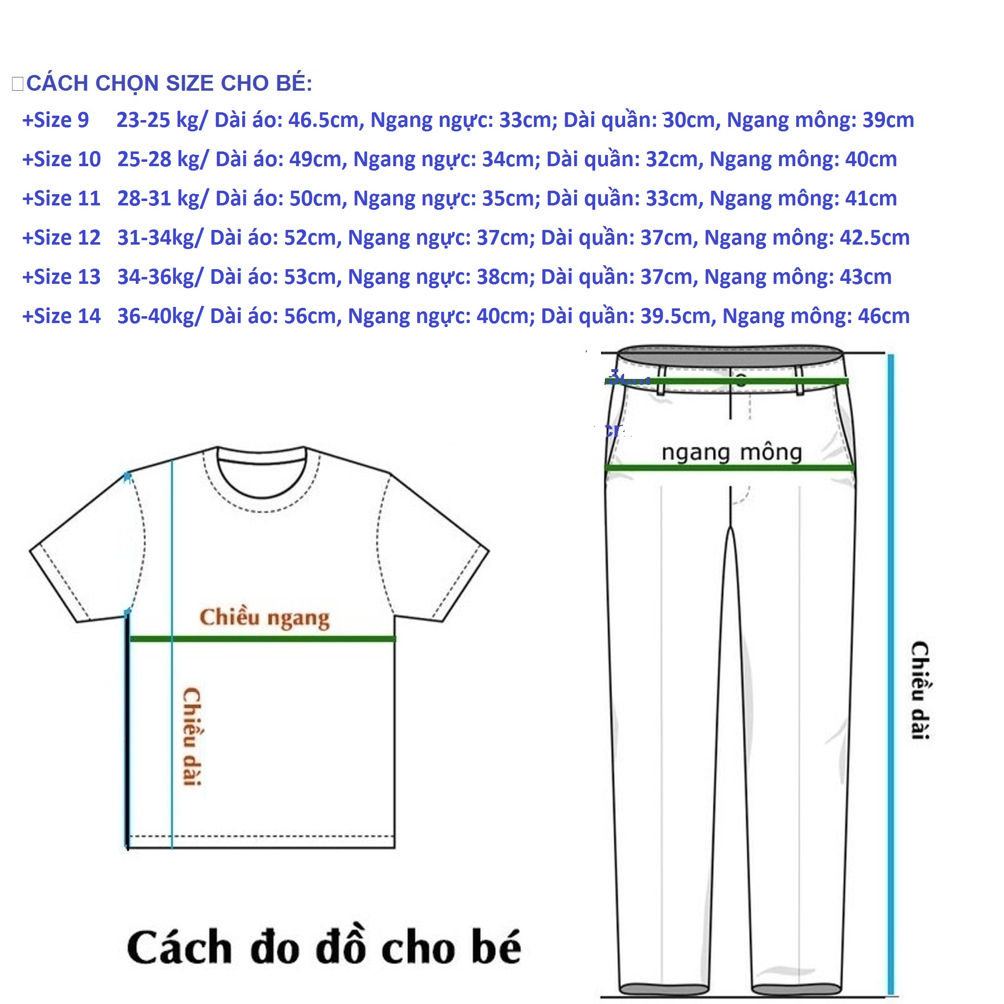 Đồ bộ bé trai size đại từ 23kg-40kg siêu cute