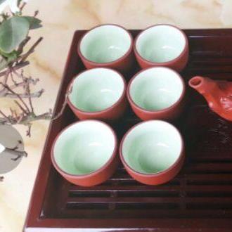 10 Chén dời tử sa bát tràng