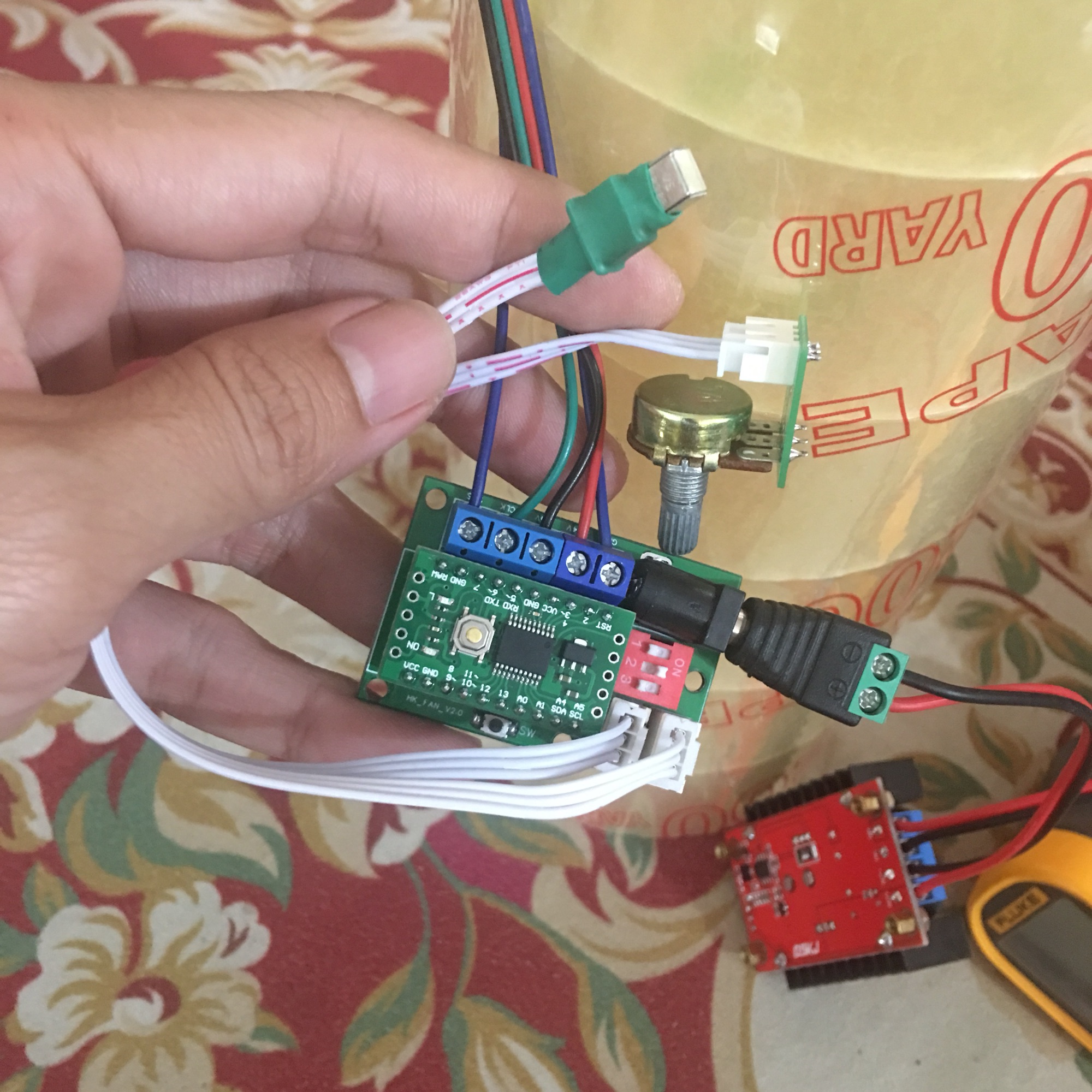 Mạch cấp xung điều tốc motor brushless BLDC chế quạt