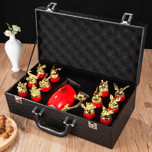 Bộ ly 12 con giáp bằng sứ cao cấp