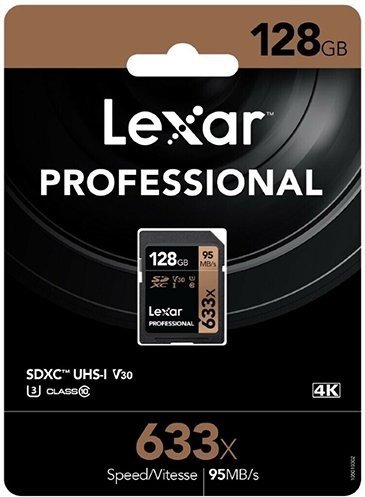 Thẻ nhớ Lexar SDXC 633X 128GB Class 10 95mb/s