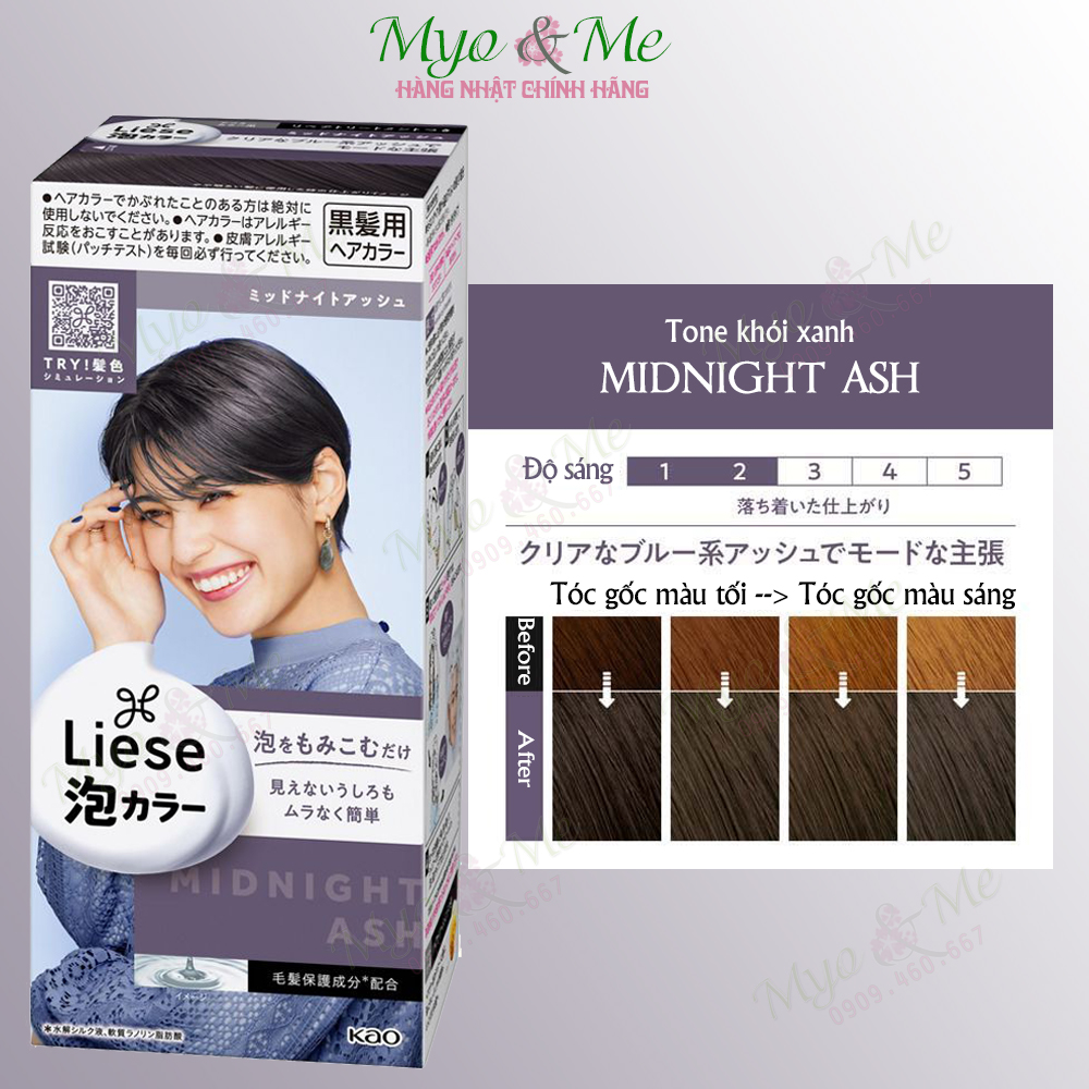 Thuốc nhuộm tóc tạo bọt Liese Nhật Bản 2 ways color