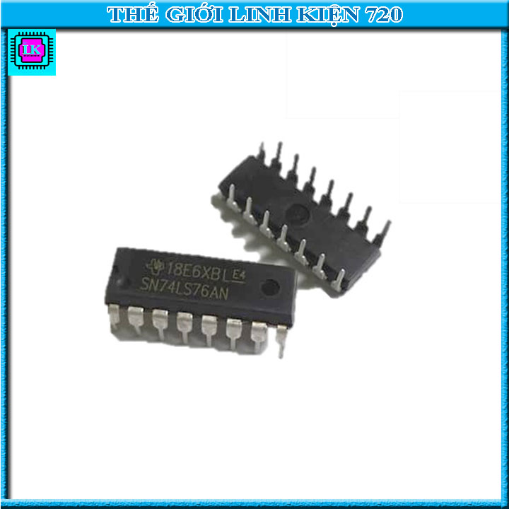 74LS76 Dual J-K Flip-Flop (with Preset and Clear)