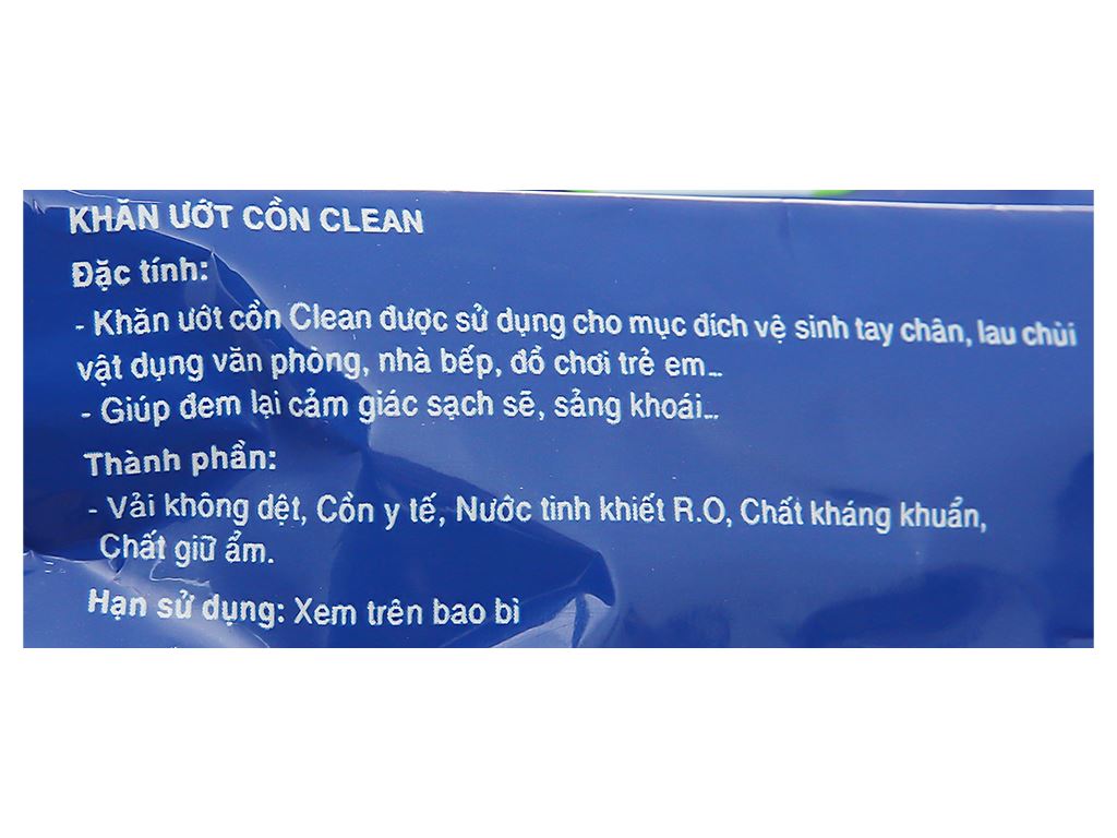 Khăn ướt cồn HLP Clean gói 20 miếng combo 3 gói
