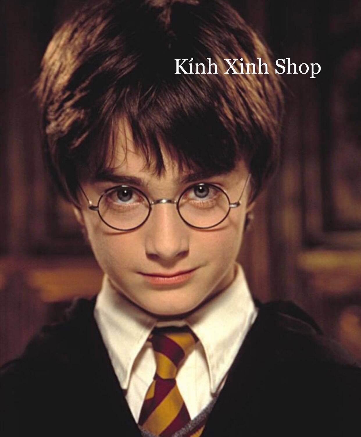 Gọng Kính Mắt tròn Harry Porter thời trang (Đen Xám)