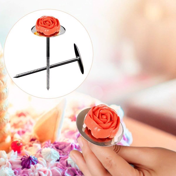 Dù bắt bông kem/ ô bắt hoa inox 5cm