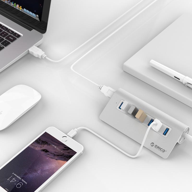 [HCM]Bộ chia 7 Cổng Usb 3.0 Orico Vỏ Nhôm