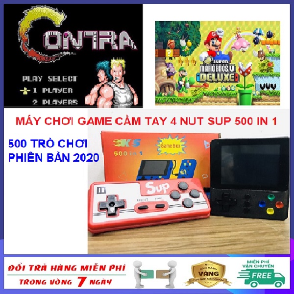>> BÁO GIÁ MÁY CHƠI GAME CẦM TAY MINI RETRO FC 400 GAME | Shopee Lazada Sendo Tiki mới nhất 93 Máy chơi game cầm tay mini 4 nút Sup 500 in 1 cao cấp phiên bản mới nhất năm 2020 hỗ trợ 2 người chơi - Máy chơi game 4 nút bản nâng cấp Sup 400 tròn chơi,ps2,ps3,ps4,psp,nintendo switch,minecraft,free fire, pubg, liên quân Tích Hợp 500 Trò Chơi